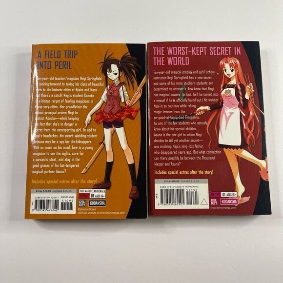 Negima! Magister Negi Magi Volume 4 and 8 English Manga Del Ray Ballantine Books - Picture 3 of 4